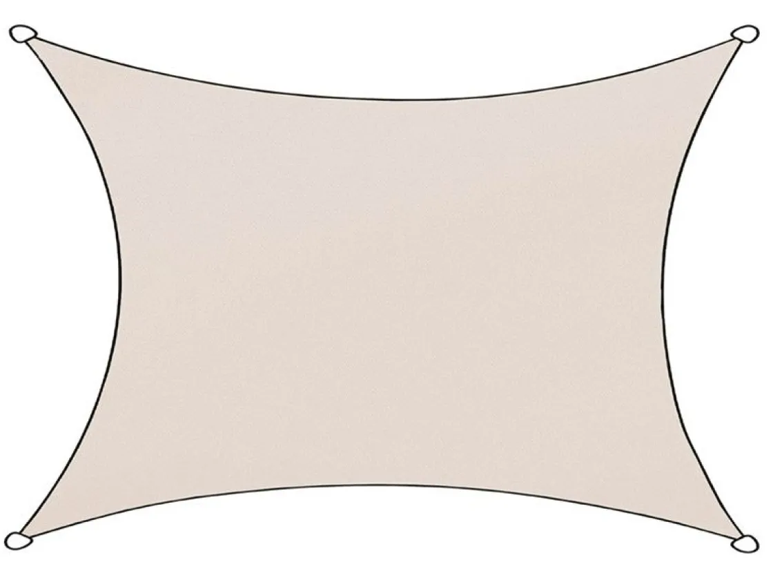 Markenlos Sonnensegel|Sonnensegel-Livn Livigno oxford rechthoek 3 x 4 Meter Schattentug