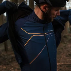 Löffler Fahrradbekleidung-Loeffler Conflux dunkelblaues Herren- Radtrikot