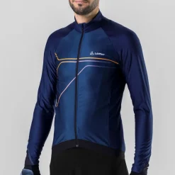 Löffler Fahrradbekleidung-Loeffler Conflux dunkelblaues Herren- Radtrikot