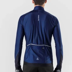 Löffler Fahrradbekleidung-Loeffler Conflux dunkelblaues Herren- Radtrikot