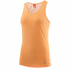 Löffler Loeffler Fairdust orange ärmelloses Damen-Radsportshirt< Fahrradbekleidung