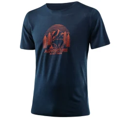 Löffler Loeffler Printshirt Adventure dunkelblaues Herren T-Shirt< Shirts