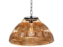 Lumineo Natural Rattan Solar-Hängelampe< Campinglampen Aufladbar|Campinglampen Aufladbar