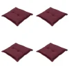 Madison Sitzkissen-- Sitzkissen Panama bordeaux - Ca. 50x50 cm - 4er-Set