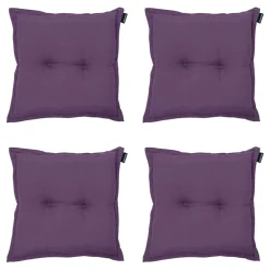 Madison - Sitzkissen Panama lila - Ca. 50x50 cm - 4er-Set< Sitzkissen