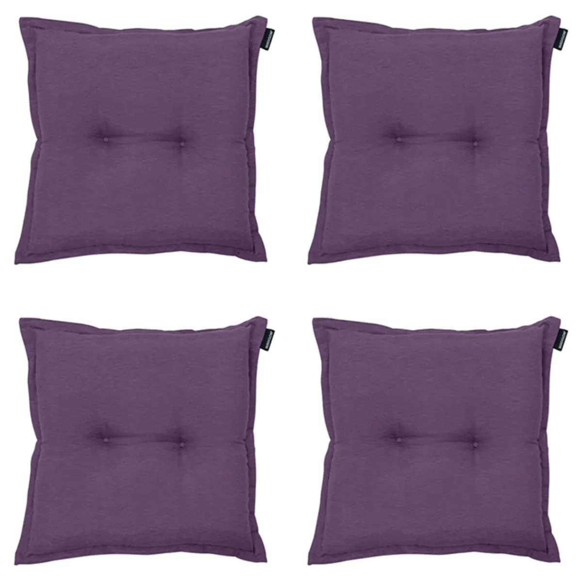 Madison - Sitzkissen Panama lila - Ca. 50x50 cm - 4er-Set< Sitzkissen