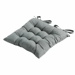 Madison - Sitzkissen Tuscany Basic grau - ca. 46x46 cm - 4er-Set< Sitzkissen