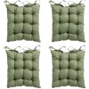 Madison Sitzkissen-- Sitzkissen Tuscany Basic grün - Ca. 46x46 cm - 4er-Set
