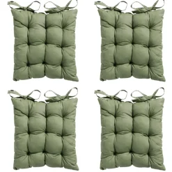 Madison Sitzkissen-- Sitzkissen Tuscany Basic grün - Ca. 46x46 cm - 4er-Set