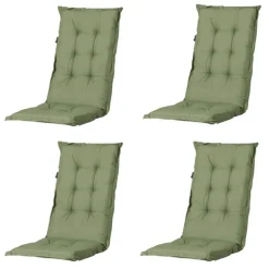 Madison Basic grüne Gartenstuhlkissen - 4er-Set< Stuhlkissen