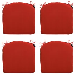 Madison Basic rotes Sitzkissen - 4er Set< Sitzkissen