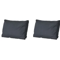 Madison Basic schwarzes Rückenkissen - 2er-Set< Loungekissen