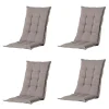 Madison Basic Taupe Gartenstuhlkissen - 4er-Set< Stuhlkissen