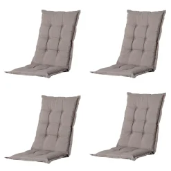 Madison Basic Taupe Gartenstuhlkissen - 4er-Set< Stuhlkissen