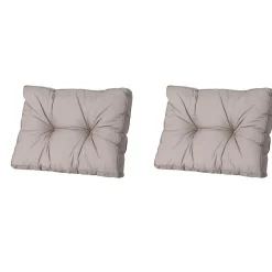 Madison Basic taupe Rückenkissen - 2er-Set< Loungekissen