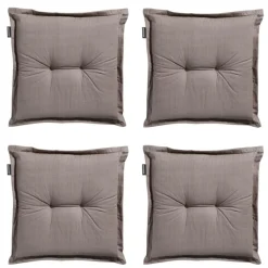 Madison Sitzkissen-Basic Taupe Sitzkissen - 4er Set