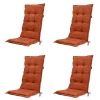 Madison Stuhlkissen-Basic terra Gartenstuhlkissen - 4er Set
