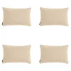 Madison Beige Canvas Eco+ Dekokissen - 4er-Set< Dekokissen
