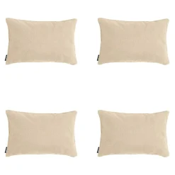 Madison Beige Canvas Eco+ Dekokissen - 4er-Set< Dekokissen