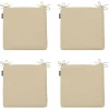 Madison Beige Canvas Eco+ Sitzkissen - 4er-Set< Sitzkissen