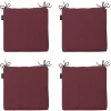 Madison Sitzkissen-Bordeaux Canvas Eco+ Sitzkissen - 4er Set