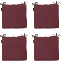 Madison Sitzkissen-Bordeaux Canvas Eco+ Sitzkissen - 4er Set