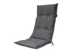 Madison Stuhlkissen^Check Grey Sitzkissen mit hoher Rückenlehne