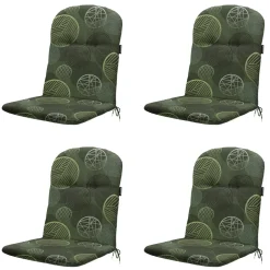 Madison Stuhlkissen-Circle grünes Schalensitzkissen - 4er-Set