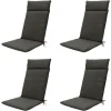 Madison Stuhlkissen-Dark Canvas Eco+ Gartenstuhlkissen - 4er-Set