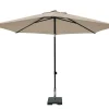 Madison Sonnenschirme-Elba 300 cm Push-up-Sonnenschirm – Ecru
