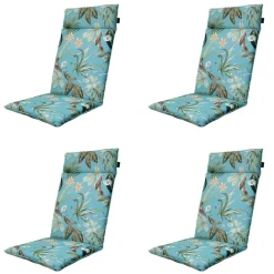 Madison Stuhlkissen-Grasse Aqua Gartenstuhlkissen - 4er-Set