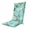 Madison Stuhlkissen-Grasse Aqua Outdoor-Gartenkissen mit hoher Rückenlehne