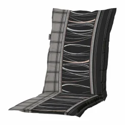 Madison Stuhlkissen^Lines Grey 105x50 Kissen für niedrige Rückenlehne