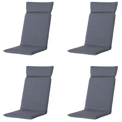 Madison Stuhlkissen-Manchester Gartenstuhlkissen in Denim-Optik – 4er-Set