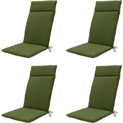 Madison Stuhlkissen-Moosgrünes Canvas Eco+ Gartenstuhlkissen - 4er-Set