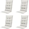 Madison Stuhlkissen-Naples Sand Gartenstuhlkissen - 4er-Set