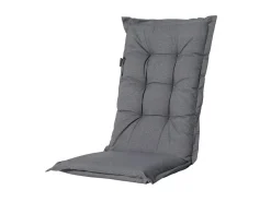 Madison Stuhlkissen-Oxford Grey Outdoor Gartenstuhlauflage mit niedriger Rückenlehne