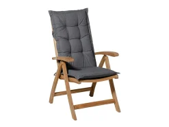 Madison Stuhlkissen-Oxford Grey Outdoor Gartenstuhlauflage mit niedriger Rückenlehne