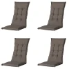 Madison Stuhlkissen-Oxford Taupe Gartenstuhlkissen - 4er-Set