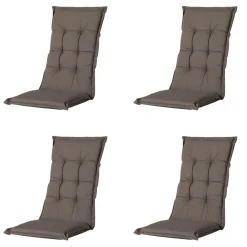 Madison Stuhlkissen-Oxford Taupe Gartenstuhlkissen - 4er-Set