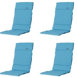 Madison Stuhlkissen-Panama Aqua Garden Kissen - 4er-Set