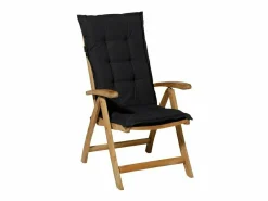 Madison Stuhlkissen-Panama black Gartenkissen mit hoher Rückenlehne