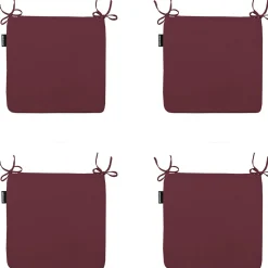Madison Sitzkissen-Panama bordeaux Sitzkissen - 4er Set