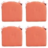 Madison Sitzkissen-Panama Flame Orange Sitzkissen - 4er Set
