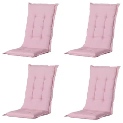 Madison Stuhlkissen-Panama Gartenstuhlkissen in zartem Rosa – 4er-Set