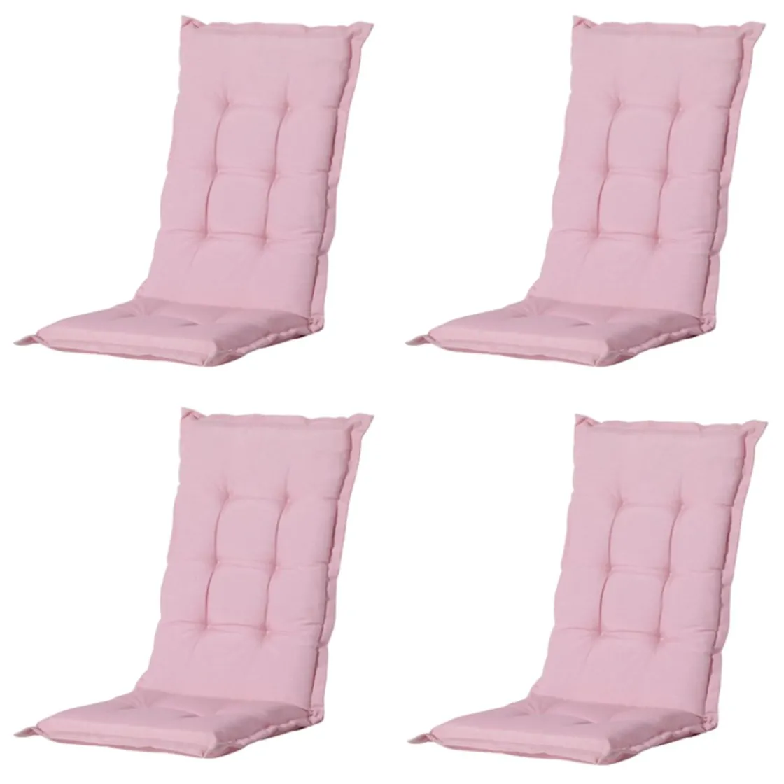 Madison Stuhlkissen-Panama Gartenstuhlkissen in zartem Rosa – 4er-Set