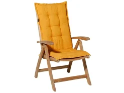 Madison Stuhlkissen-Panama Golden glow Gartenkissen mit hoher Rückenlehne