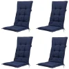 Madison Stuhlkissen-Panama Indigo Gartenstuhlkissen - 4er-Set