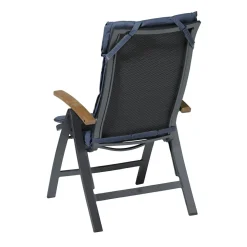 Madison Stuhlkissen-Panama Saphirblau Gartenkissen - 4er-Set