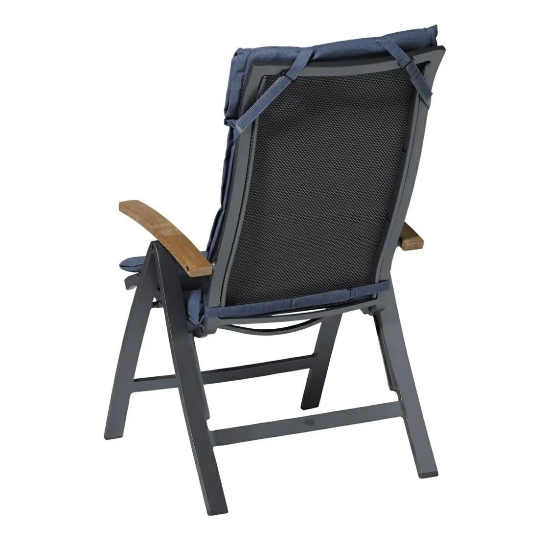 Madison Stuhlkissen-Panama Saphirblau Gartenkissen - 4er-Set